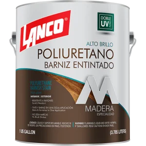 Lanco Barniz de Poliuretano Más Stain 2 en 1 - Brillante