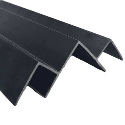 PERFIL EXT ALUM 90° NEGRO P-UV-1 2,5