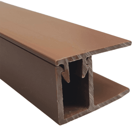 PERFIL EXT ALUM JOTA 2 PIEZAS MADERA PE3 5