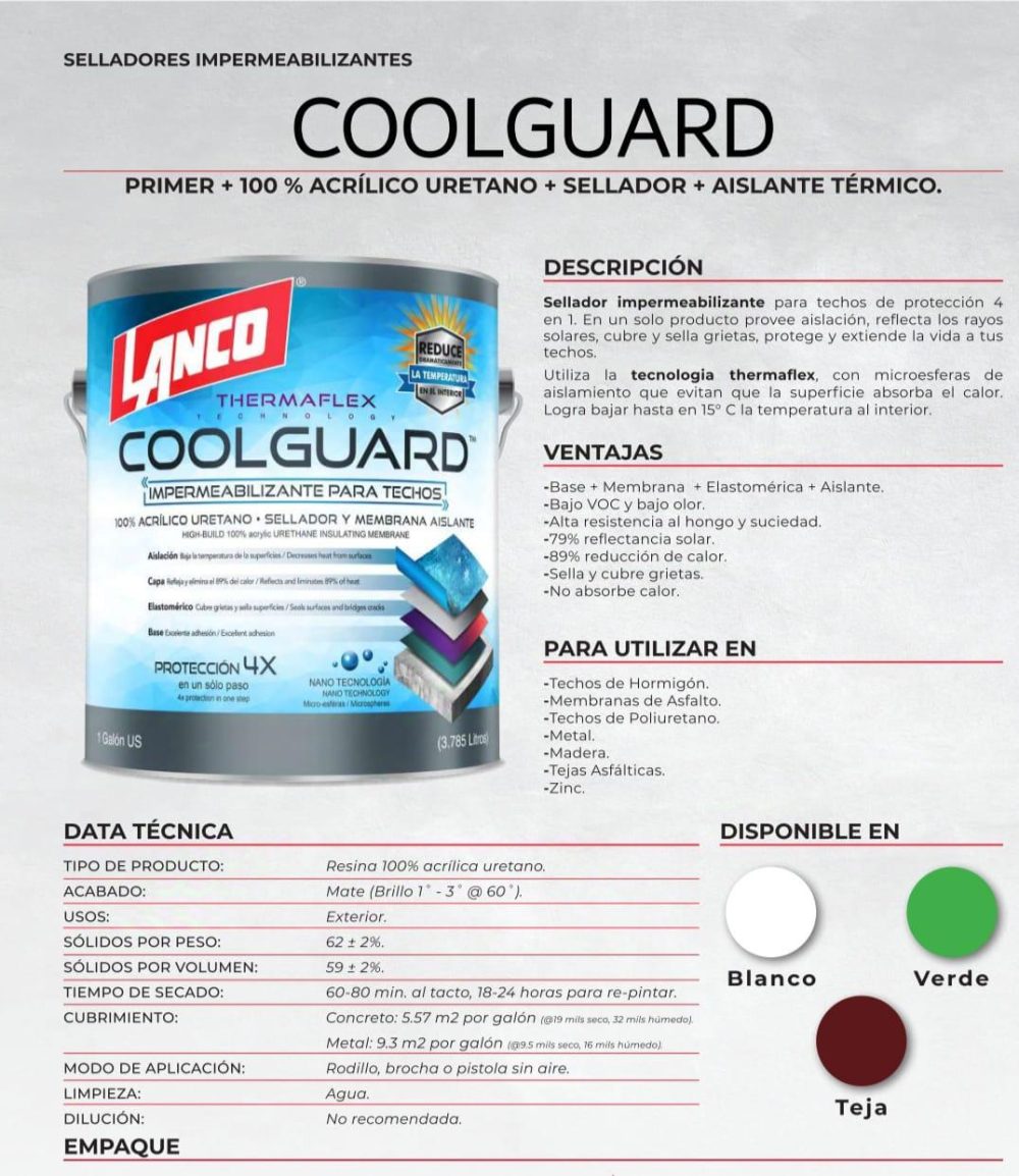 WhatsApp Image 2025-01-13 at 4.23.36 PM (1) Lanco Sellador de Techos Coolguard (Disponible en 3 Colores)