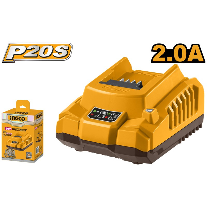 CARGADOR DE BATERIA 20V (FCLI2001-7) INGCO
